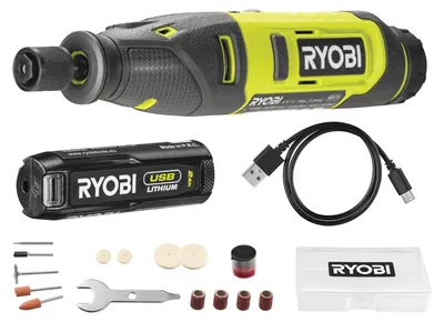 Produktbild von Ryobi RRT4-120GA15 Rotationswerkzeug 4V USB Lithium™ Akku 25.000 U/min 2,0Ah