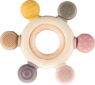 Produktbild von ZOPA Silikon-Multifunktionsbeißring Multicolor