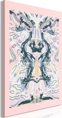 Produktbild von Italienischer Leinwand Leinwandbild - Rorschacha Mantra (1 Part) Vertical 60x90 cm Abstrakt a-A-0507-b-a