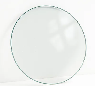 Produktbild von Transparent – Ø100 cm – runde Tischplatte Glas – Glasplatte rund – Klarglas – Esstisch Glasplatte – Sicherheitsglas – Tischplatte Ersatz – pflegeleicht – robust – premium