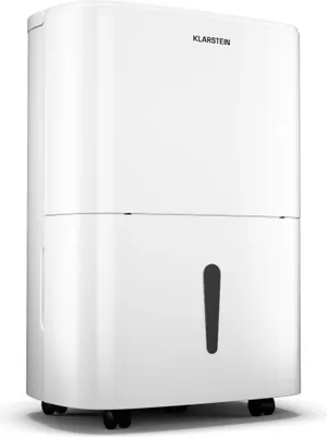 Obrázek produktu pro Odvlhčovač vzduchu Klarstein DryFy 20L – 400 W, 20 l / den, 5l nádrž, 46 dB tichý chod, automatická rotace, časovač, režim sušení prádla, pro domácnost a kancelář, elektrický odvlhčovač vzduchu, odvlhčovač vzduchu v místnosti