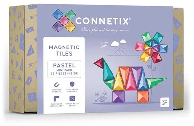 Produktbild von Connetix Magnetkacheln Pastell Mini 32-teilig