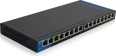 Produktbild von Linksys 16-Port Desktop Gigabit Switch (LGS116), Unmanaged, L2, Gigabit Ethernet (10/100/1000)