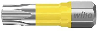 Obrázek produktu pro Wiha 41593, Vrtačka, 25 mm, Chrom-vanadová ocel (Cr-V), Šestihranná stopka vrtáku, Nerezová ocel, Žlutá, 5 kusů