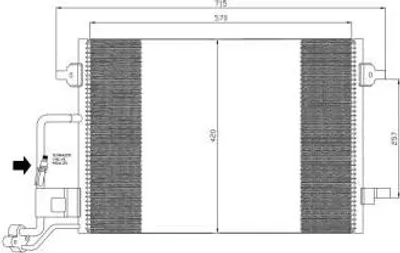 Produktbild von NRF Kondensator, Klimaanlage 35359