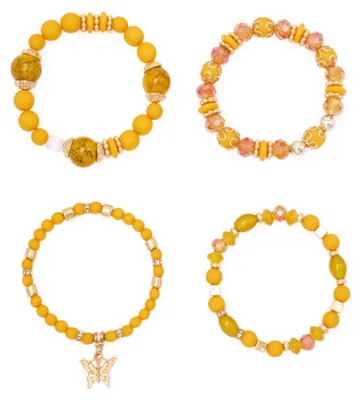 Image de Bracelet pour femme Sloan - couleur jaune, taille unique