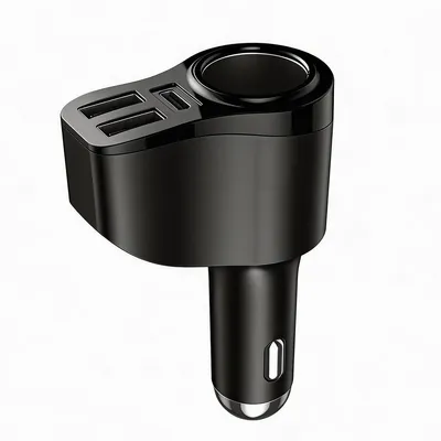 Produktbild von Kompaktes KFZ Ladegerät 4-in-1 USB Auto Adapter, PD 36W Schnellladung, USB-C & USB-A, für Handy & Geräte im Auto