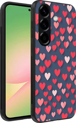 Image de Etui pour téléphone portable Smartphonica
Convient au Samsung Galaxy A56 avec motifs de cœurs roses et rouges - TPU
Coque arrière avec motifs de cœurs roses et rouges