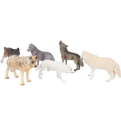 Obrázek produktu pro Vlk Model,Wildlife Wolf Model,Simulace Wolf Model,Desktop Wolf Model,Wolf Model Desktop Dekorace,Wolf Model Toy