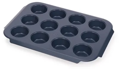 Produktbild von Joseph Joseph Nest Bake 12er Antihaft-Muffinblech, Kohlenstoffstahl, Leichtziehbare G