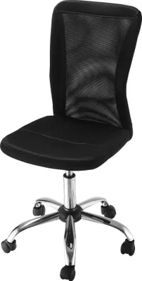 Produktbild von Bürostuhl Schreibtischstuhl, höhenverstellbar, Mesh, 43 cm x 58 cm x 100 cm, Schwarz