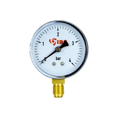 Produktbild von IBO Manometer 0–4 bar G 1/4" senkrecht unten Ø 60 mm