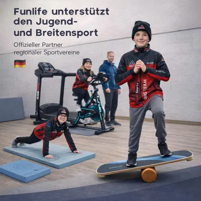Produktbild von FunLife F1 Walking Pad klappbar – 3-in-1 Untertisch Laufband mit Haltegriff, 1–8 km/h, kompakt & leise für Zuhause, Büro & Homeoffice