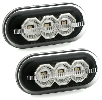 Für Dacia Duster Lodgy Dokker 2x LED Seitenblinker Blinker Set Schwarz Chrom in der Farbe Schwarz von AD TUNING GmbH & Co. KG