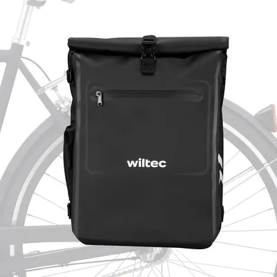 Productafbeelding van Fietstas 3-in-1 - 25 liter - Met laptopvak - Waterdicht - Zwart