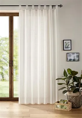 Produktbild von Dekoschal "Light" 140x245 cm, weiß, Schlaufenschal, Vorhang, Gardine