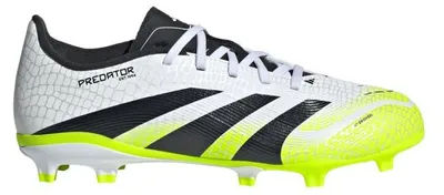 Productafbeelding van adidas Predator League FG/MG, kleur: Cloud White/Core Black/Lucid Lemon (voor kinderen), maat: EU 36