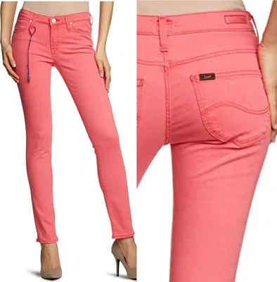 Immagine prodotto di LEE, Jeans da donna, Skinny fit, SCARLETT, W24 L31, Rosa, Jeans, baggyjeans, buggy