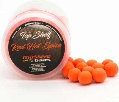 Zdjęcie produktu dla Przynęta Kulki Massive Baits Top Shelf Pop Ups Red Hot Spice 14Mm