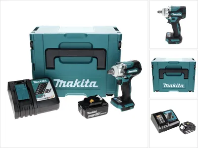 Produktbild von Makita DTW 300 RG1J Akku Schlagschrauber 18 V 330 Nm 1/2" Brushless + 1x Akku 6,0 Ah + Ladegerät + Makpac