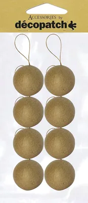 Image de Clairefontaine Pack. m 8 Boule de Noël 5cm ficelle