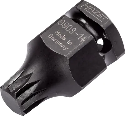 Produktbild von HAZET 990S-14 Innen-Vielzahn XZN Kraft-Steckschlüsseleinsatz 14 mm 1/2\" 12.5, 1 Stück(e)