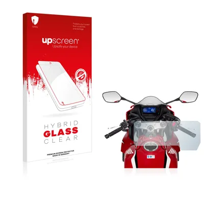 Produktbild von upscreen Schutzglas für Honda CBR650R 2019-2021 Schutzfolie Panzer Folie Glas Display Schutz klar