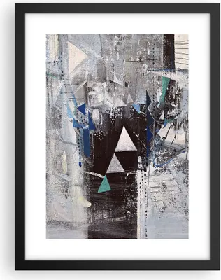 Produktbild von Gerahmtes Poster - Schwarzer Rahmen - Abstraktion modern - 30x40 cm - Wand Bild - Wanddeko - Wandbilder - Kunstposter - Wandposter - Bilderrahmen - Bilder - Kunstdruck - Wandbild - P2BPA30x40-4006