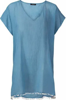 Produktbild von Esmara modischer Strandtunika Strand Urlaub Mode Tunika Blau L 44/46