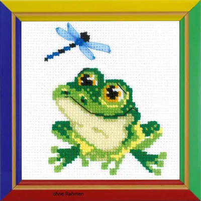 Obrázok produktu pre Riolis krížikový steh set "Little Frog", počítaný vzor