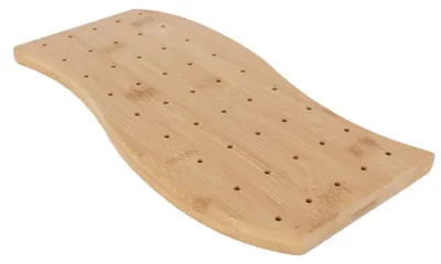 Bambus-Spießhalter mit 45 Löchern, 30 cm, Wellendesign
