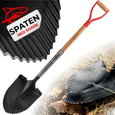 Produktbild von Spaten Strend Pro Premium RedShark, spitz, mit Holzstiel D 1150 mm