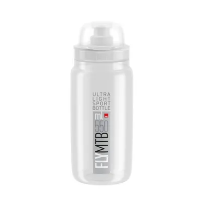 Produktbild von Elite Trinkflasche Fly MTB 550ml, klar/grau, klar/grau
