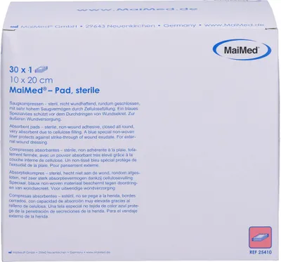 Zdjęcie produktu dla Sterylne podkłady chłonne 10x20, 30X1 szt. KOM