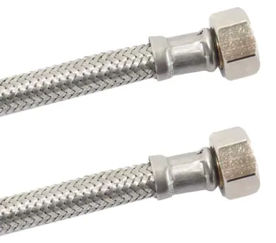 Immagine prodotto di Tubo Flessibile in Acciaio Inox DN8, 1/2 Pollice, 30 cm,  DVGW