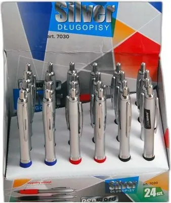 Zdjęcie produktu dla Długopis 24Szt. Silver | 7030