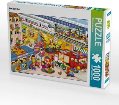 Produktbild von Calvendo Am Bahnhof 1000 Teile Puzzle quer 640x480mm, Kraetschmer Marion; 7346717