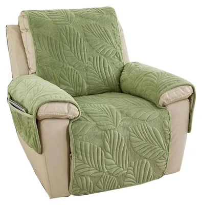 Immagine prodotto di Elzusha - Poltrona reclinabile relax, rivestita in velluto corto, verde, per una persona