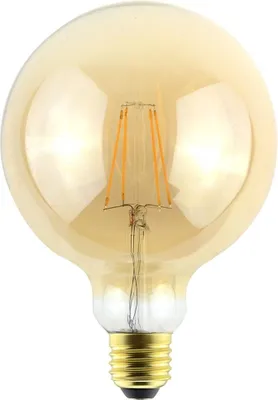 Produktbild von hoftronic LED-Glühlampe E27 9W 950lm G125 2200K Dimmbar Bernsteinfarbe