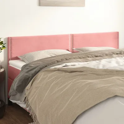 Produktbild von Kopfteile 2 Stk. Rosa 90x5x78/88 cm Samt