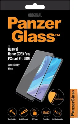 Obrázok produktu pre PanzerGlass 5356, Huawei, Huawei - Honor 9X, Huawei - Honor 9X Pro, Huawei - P Smart Pro, Suché aplikovanie, Odolné proti poškriabaniu, Odolný proti nárazom, Priehľadná, 1 kusov