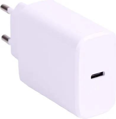 Obrázek produktu pro KOMA Napájecí USB-C adaptér 20W pro Apple iPhone / iPad, rychlonabíjecí, bílý