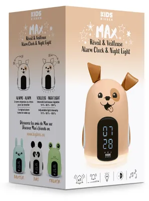 Produktbild von Bigben Kids Wecker und Nachtlicht HELLO Dog Hund dimmbares Display AU388152