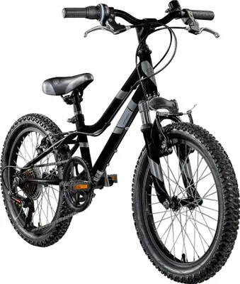 Produktbild von Galano GA20 Kinderfahrrad 18 Zoll ab 5 Jahre 115 - 130 cm Mädchen Jungen Fahrrad Mountainbike schwarz/grau