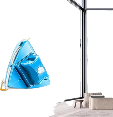 Obrázok produktu pre Magnetický čistič skla, obojstranný, 5 nastaviteľných stupňov, vhodný pre hrúbku 4-28 mm, modrý