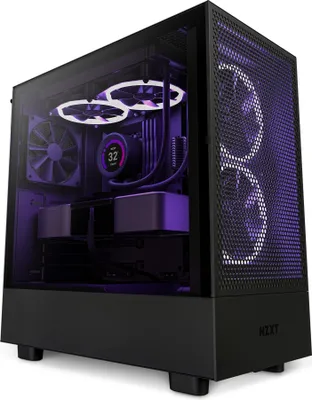 Zdjęcie produktu dla NZXT H5 Flow All Black MidiTower Glasfenster CM-H51FB-01