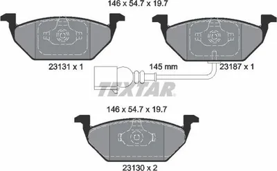 Zdjęcie produktu dla Klocki Hamulcowe Vw Przód A3/Bora/Golf 4/Polo/Octavia/Fabia/Ibiza Z Czujnikiem