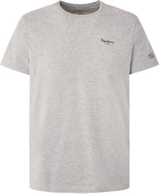 Produktbild von Pepe Jeans Slim Fit Rundhals T-Shirt mit Logo Print 70% Baumwolle : Größe - XL Größe: XL