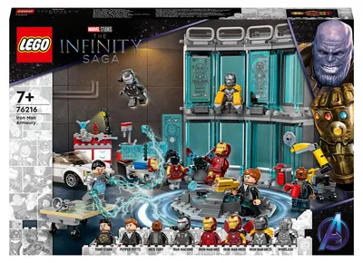 Zdjęcie produktu dla LEGO Marvel Super Heroes Zbrojownia Iron Mana, Zestaw do budowania, 7 lat(a), Plastik, 496 szt., 660 g