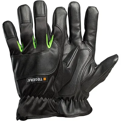 Produktbild von Handschuh aus Synthetikleder TEGERA 516 | 6 Paar schwarz, Cat.II, 0X21A, Gr. 10